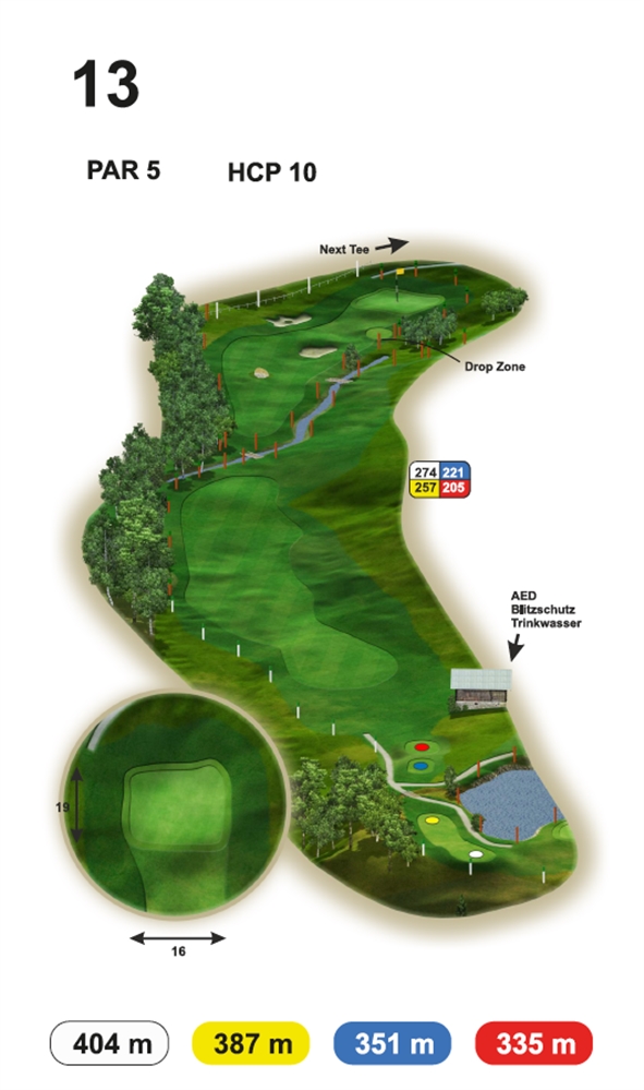 Loch 13 Buna Vista Golf