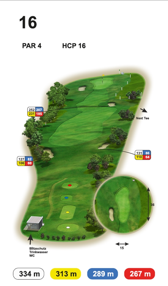 Loch 16 Buna Vista Golf