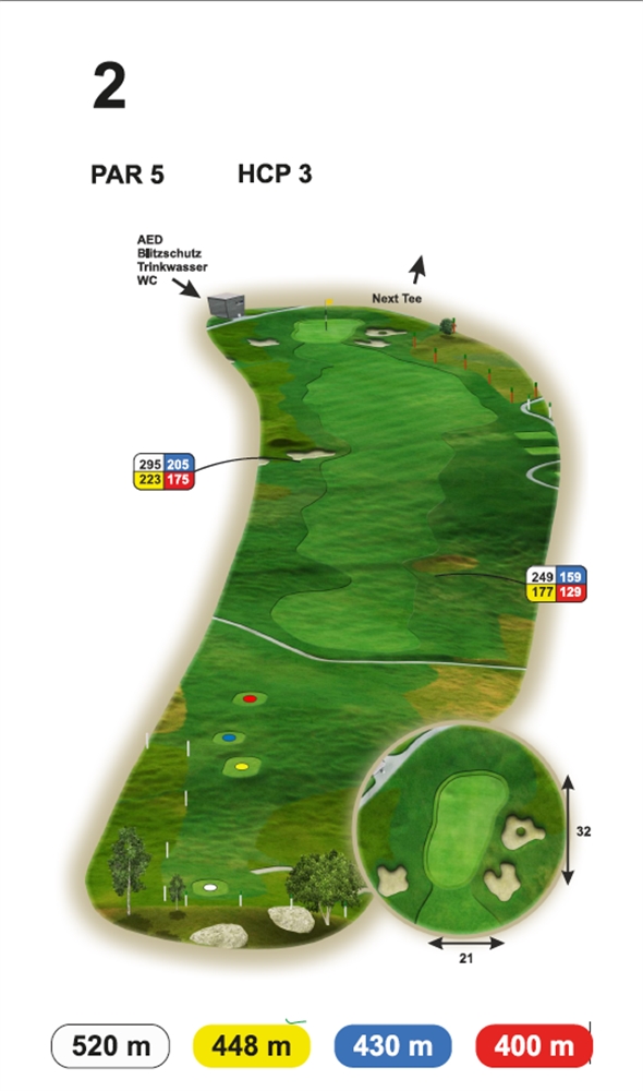 Loch 2 Buna Vista Golf