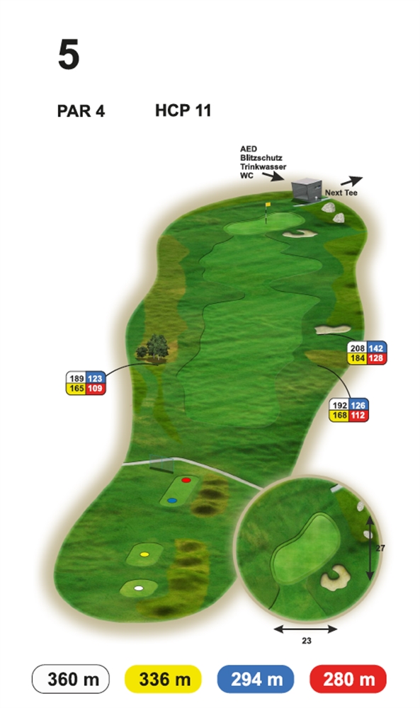 Loch 5 Buna Vista Golf